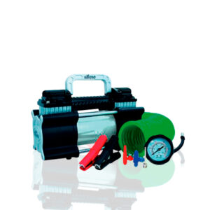 COMPRESOR DOBLE PISTÓN HEAVY DUTY 12V. Luz LED.